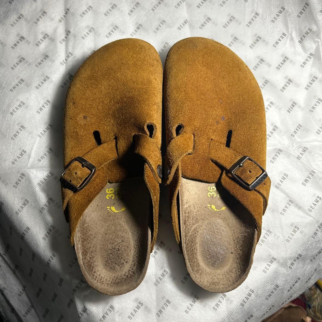 BIRKENSTOCK ブラウン スエード サボサンダル 36 23cm