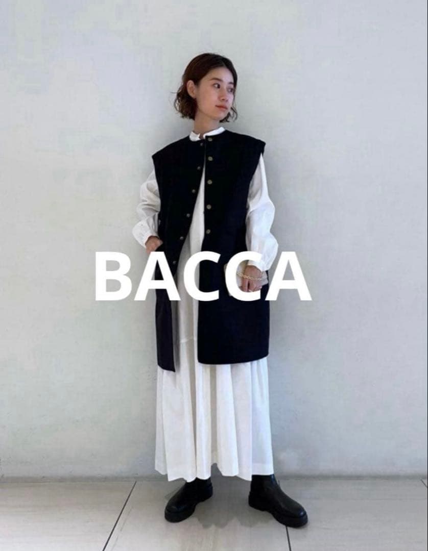 【BACCA】ダブルクロスヘビーメルトン ミドルベスト