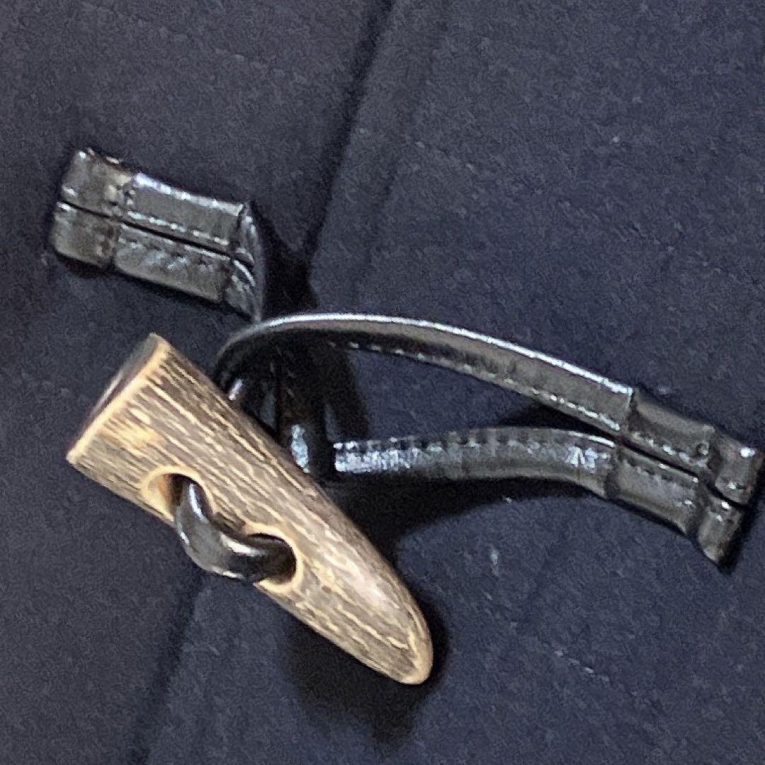 ダニエルクレミュ 良品 日本製 カシミヤ使用 フード脱着 ダッフルコートネイビー