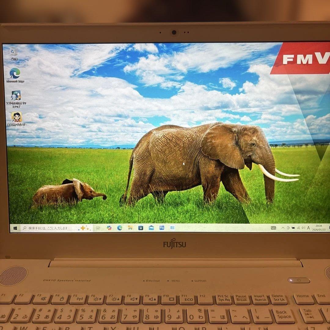 富士通LIFEBOOKAH45/B2メモリ16GB増設Windows10動作良好