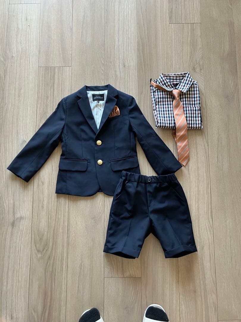 ユナイテッドアローズ グリーンレーベル スーツ セット 110cm ネイビー