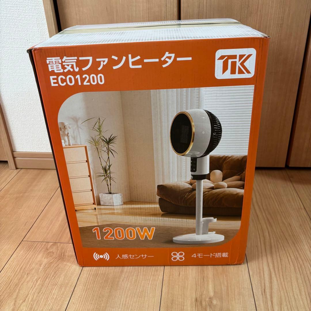 電気ストーブ　セラミックヒーター　速暖　人感センサー　省エネ　大風量　1200W