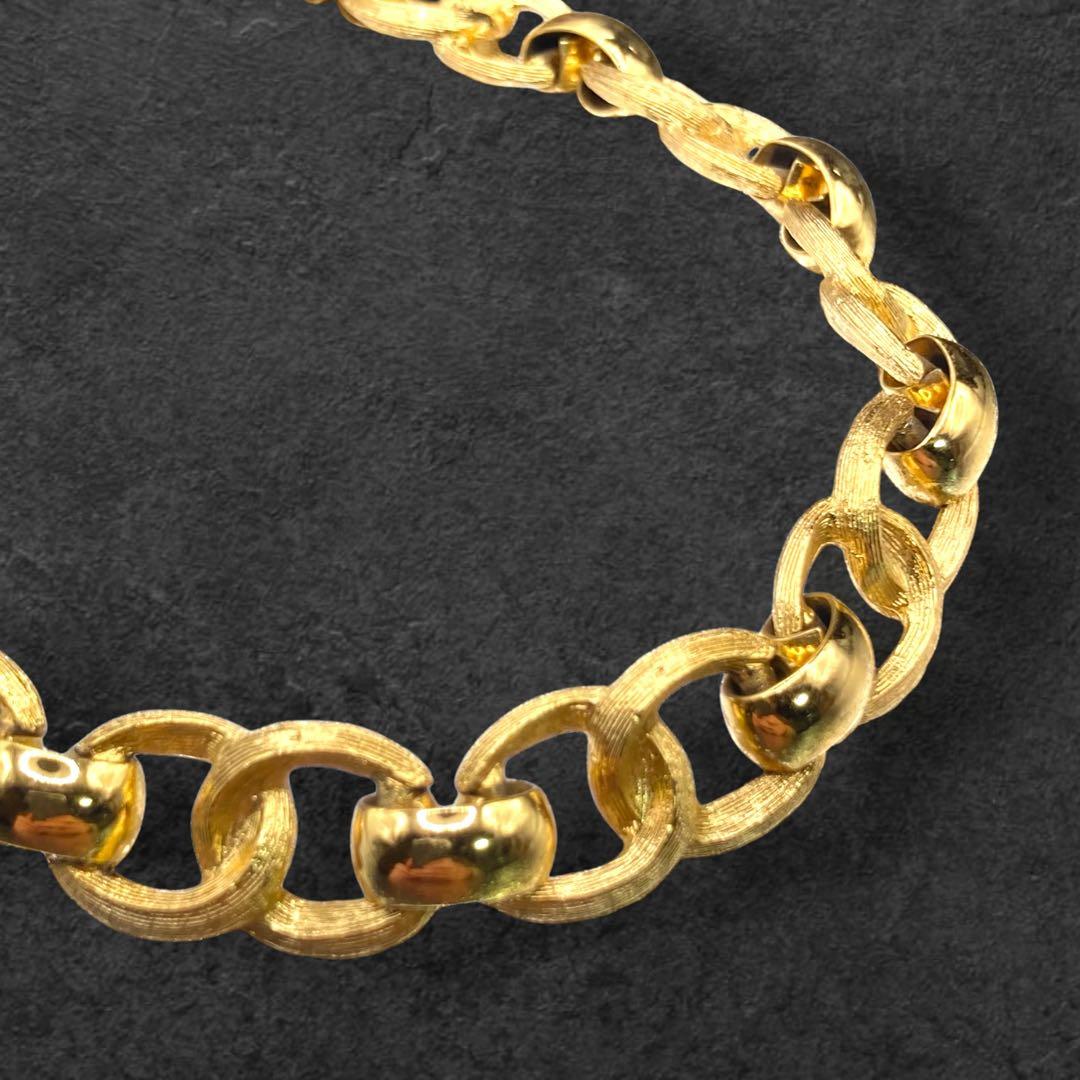 ヴィンテージ Dior ネックレス チョーカー 極太 大ぶり 335