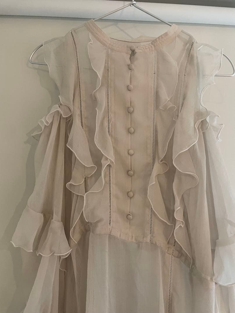 【完売品】【新品タグ付】snidel プリントフリルシフォンミニワンピース 1