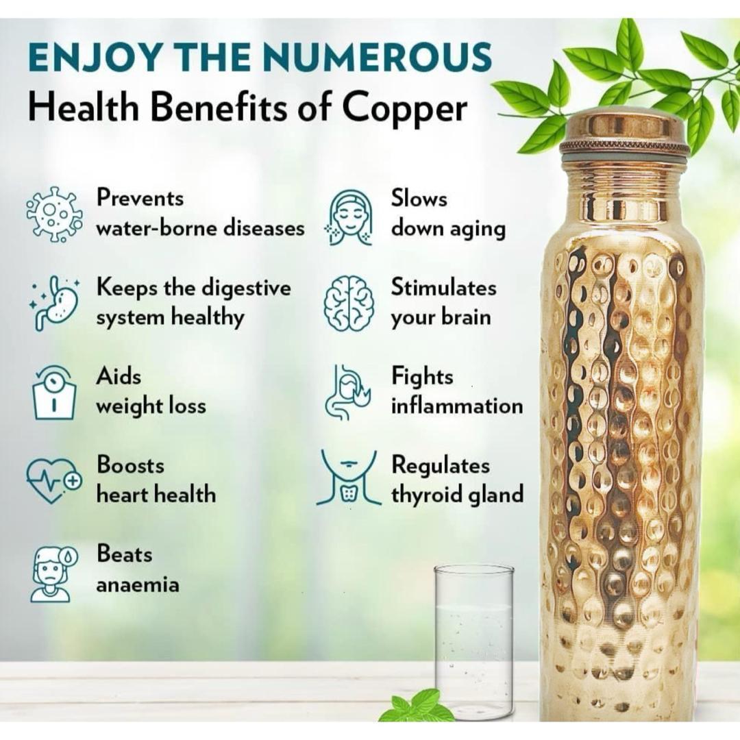 値下げ価格　銅製1L水筒と2個カップセット