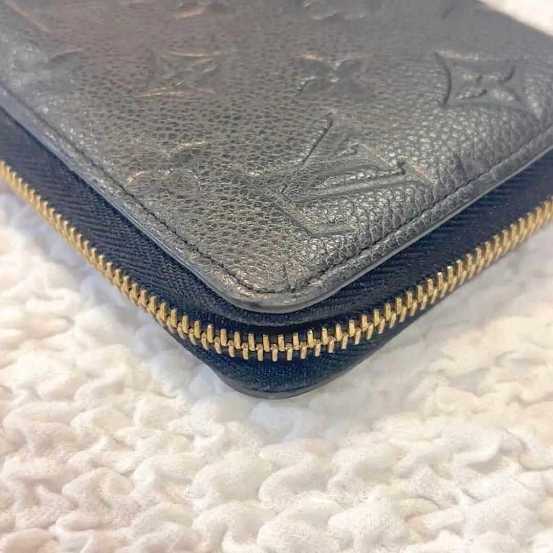 ヴィトン 長財布 モノグラム アンプラント ジッピーウォレット ブラック 黒