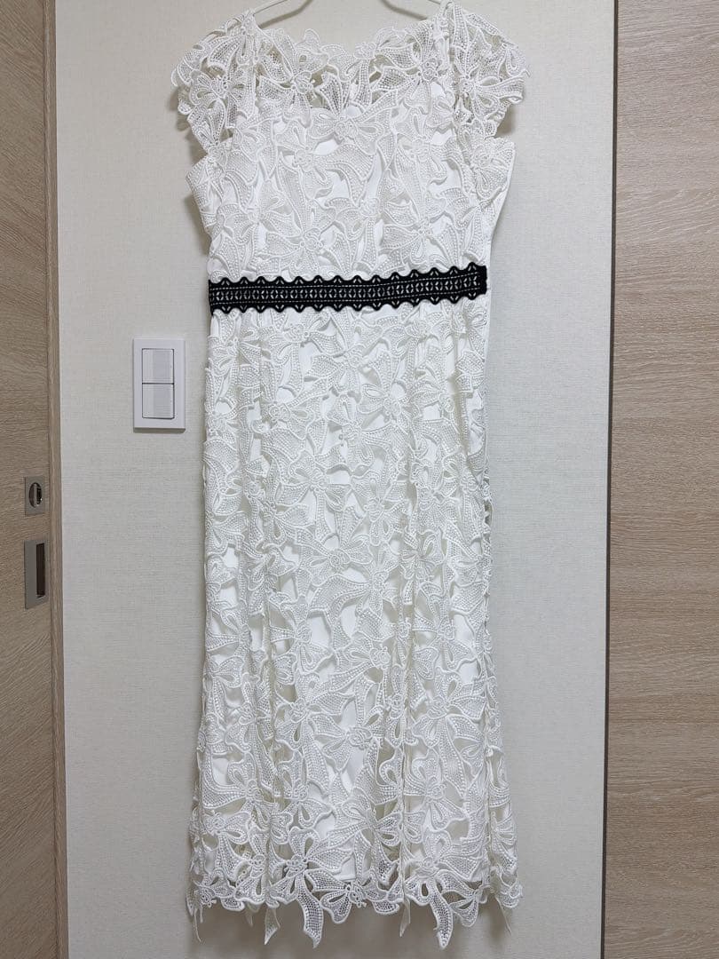 CELFORD 桂由美 総レースワンピース 白 38 セルフォード