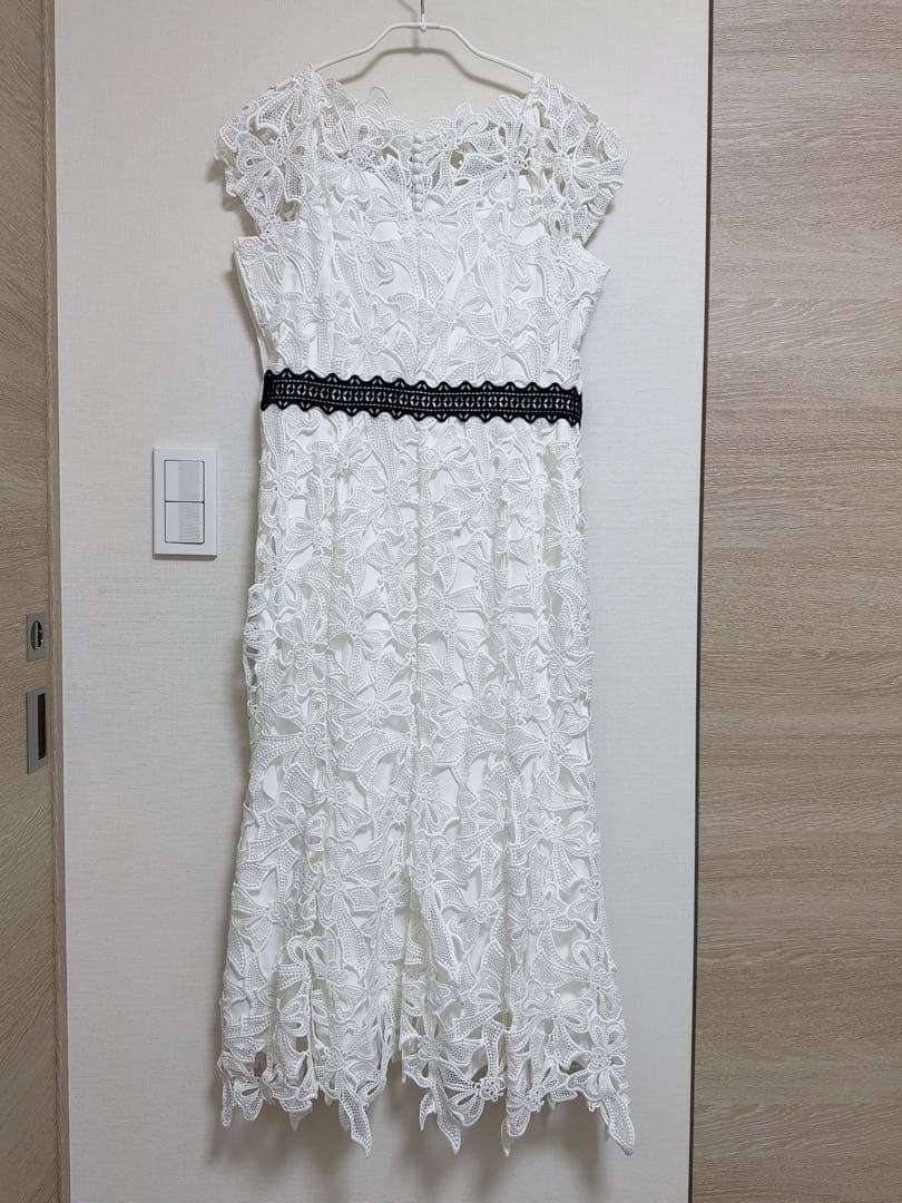 CELFORD 桂由美 総レースワンピース 白 38 セルフォード