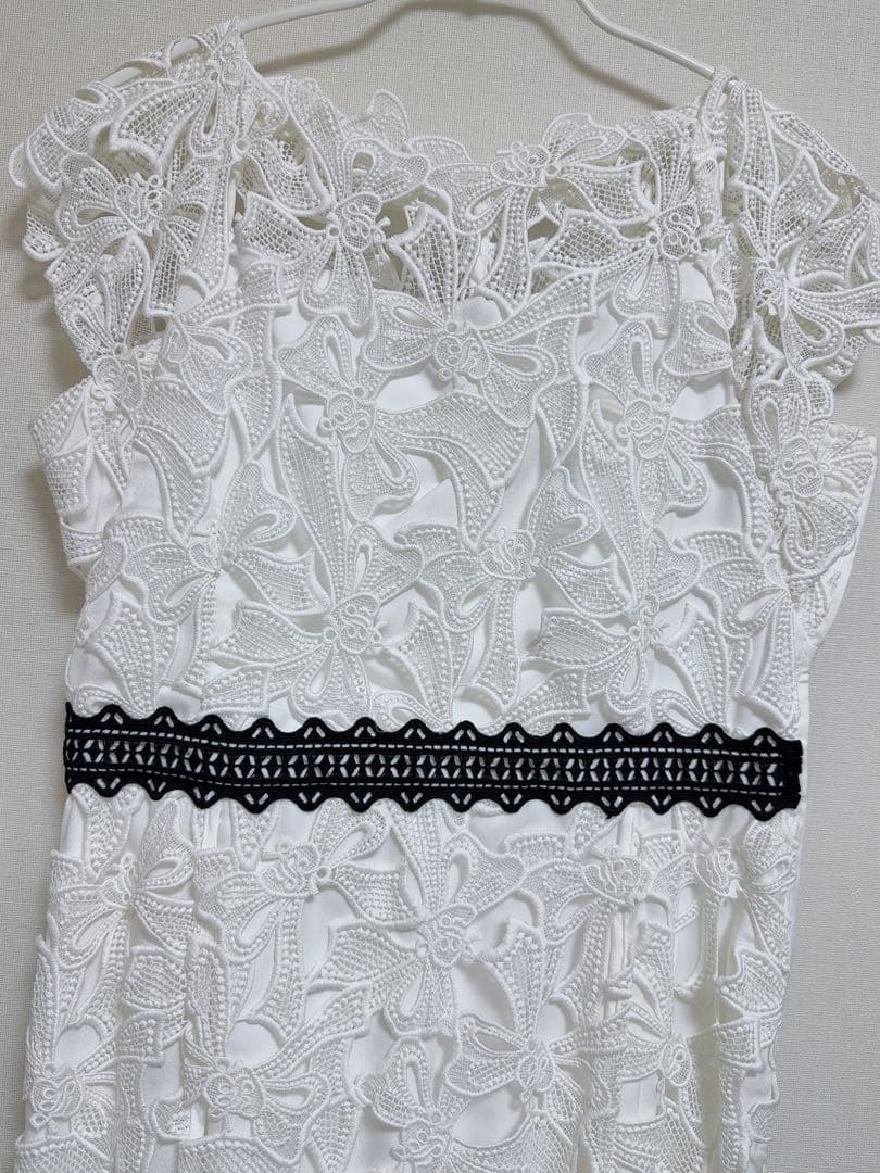 CELFORD 桂由美 総レースワンピース 白 38 セルフォード