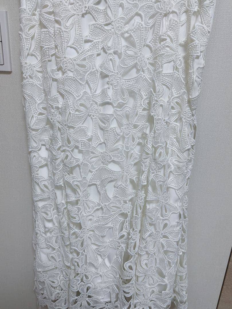 CELFORD 桂由美 総レースワンピース 白 38 セルフォード