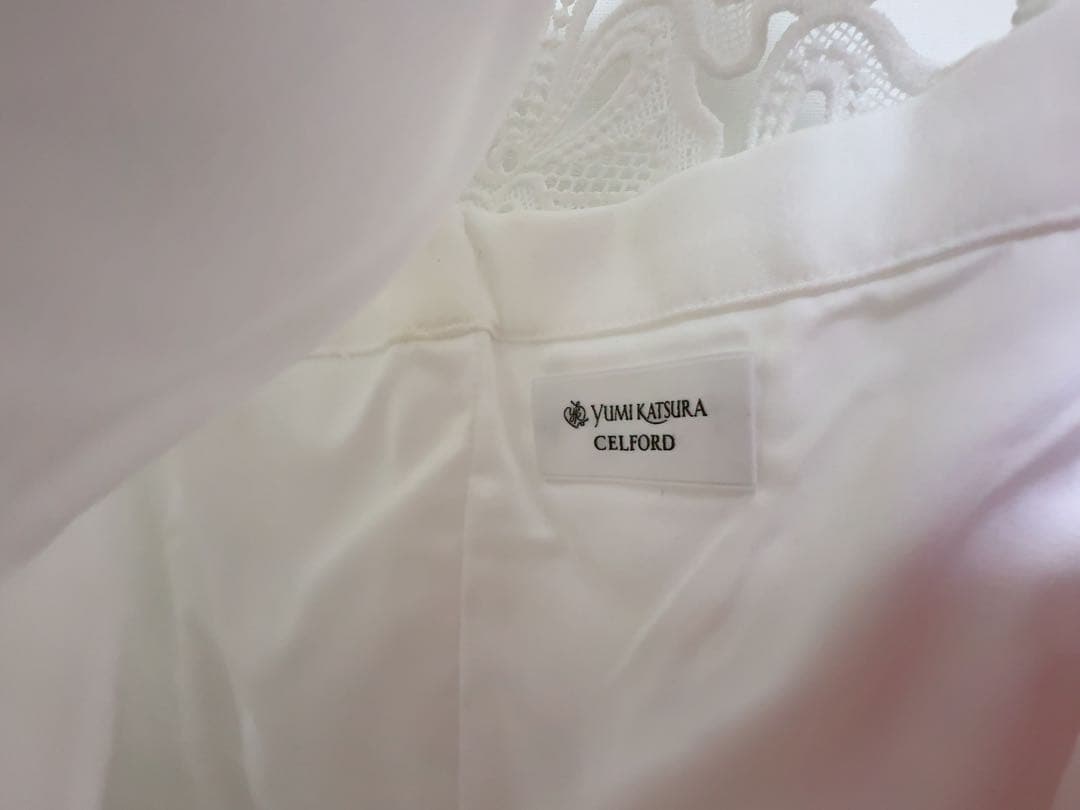 CELFORD 桂由美 総レースワンピース 白 38 セルフォード