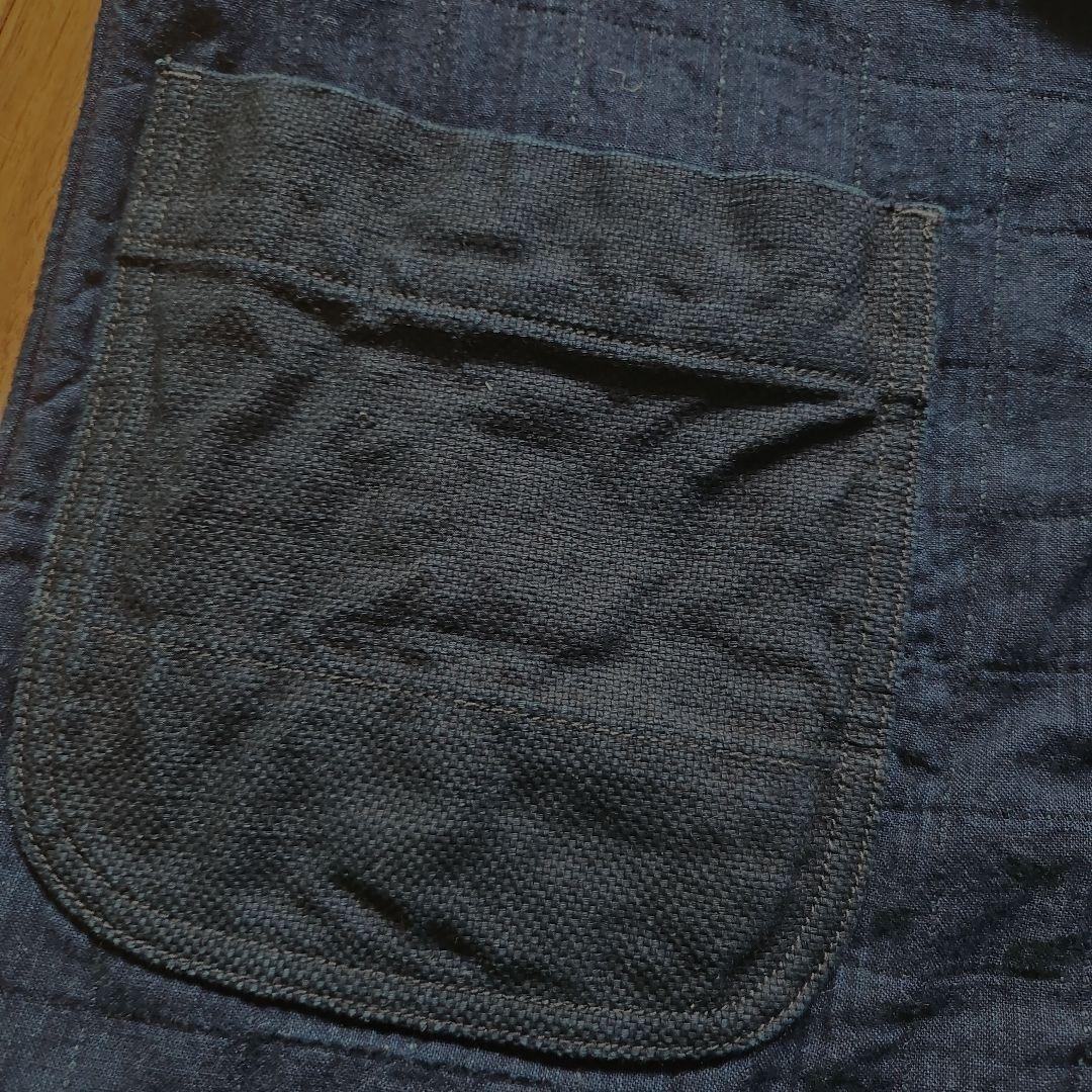 スノーピーク　どてら　藍染　インディゴ　 カーディガン風ジャケット