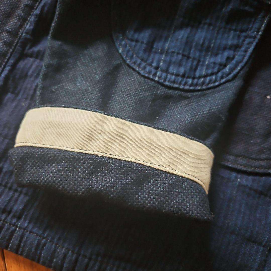 スノーピーク　どてら　藍染　インディゴ　 カーディガン風ジャケット