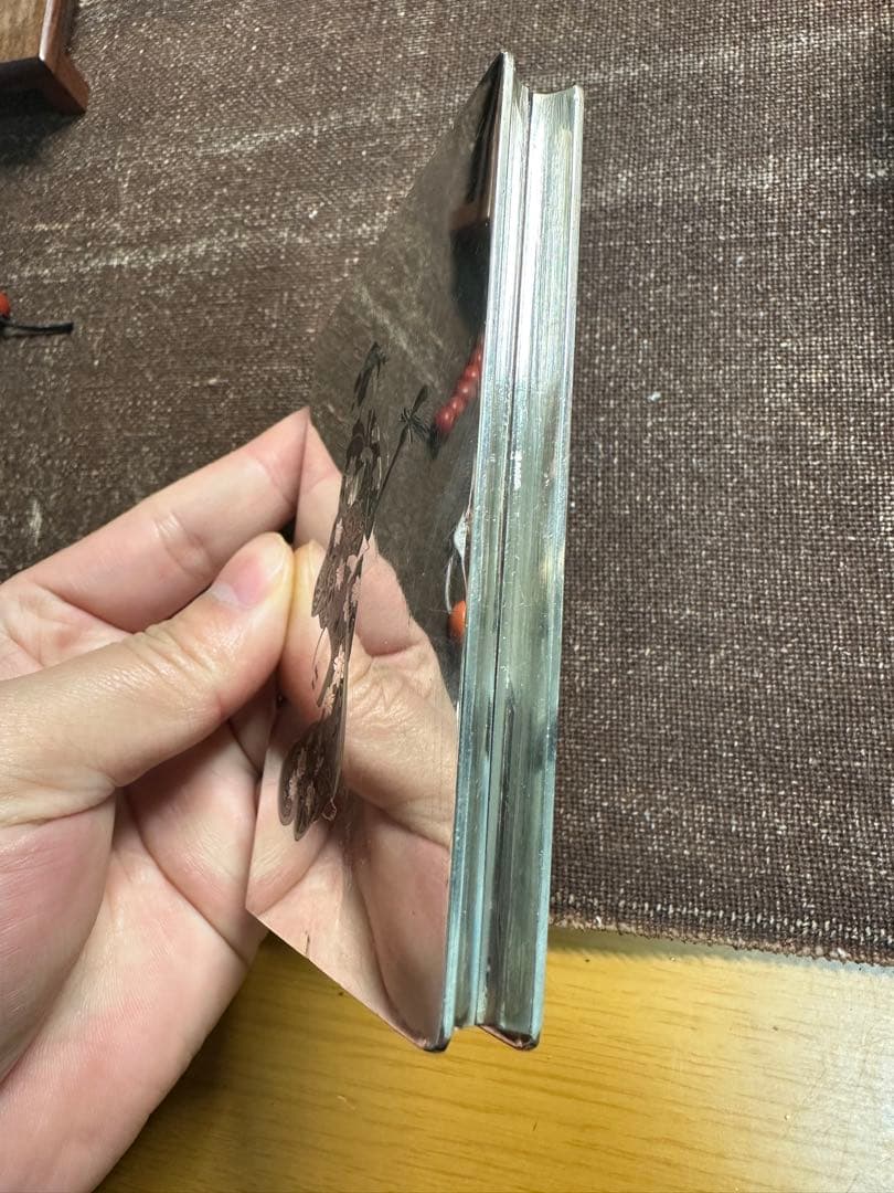 純銀950刻印　煙草入れ　シガレットケース　金工　骨董古美術