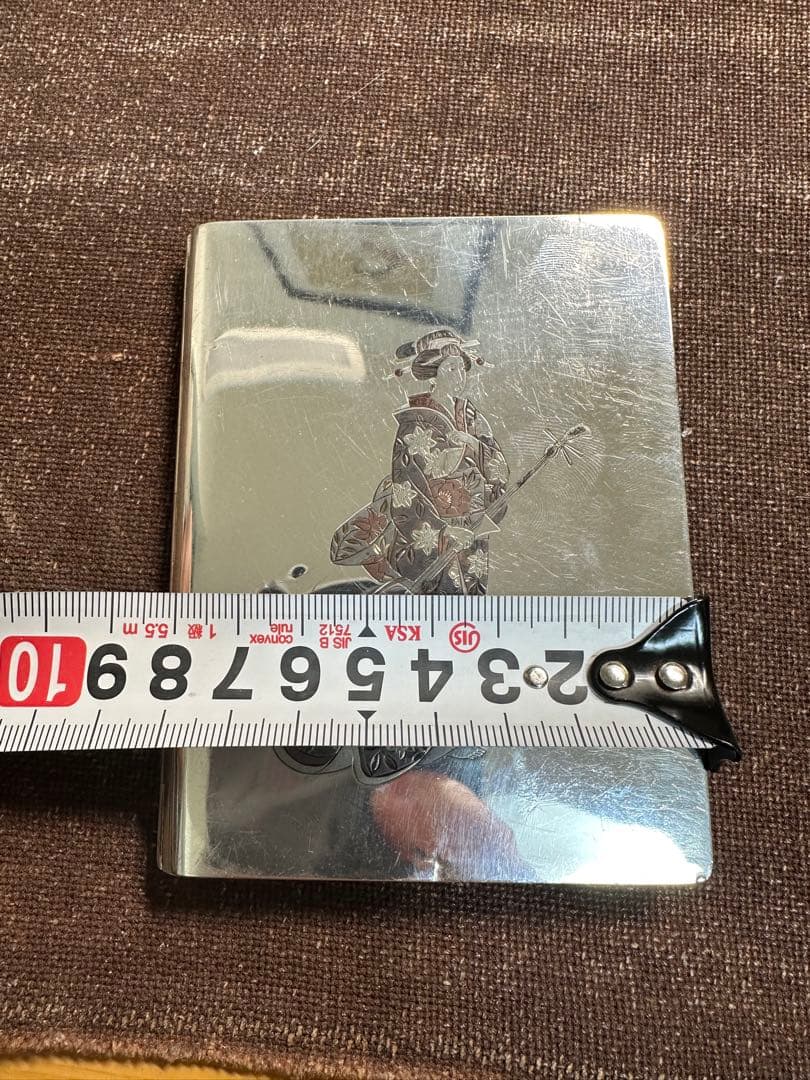 純銀950刻印　煙草入れ　シガレットケース　金工　骨董古美術