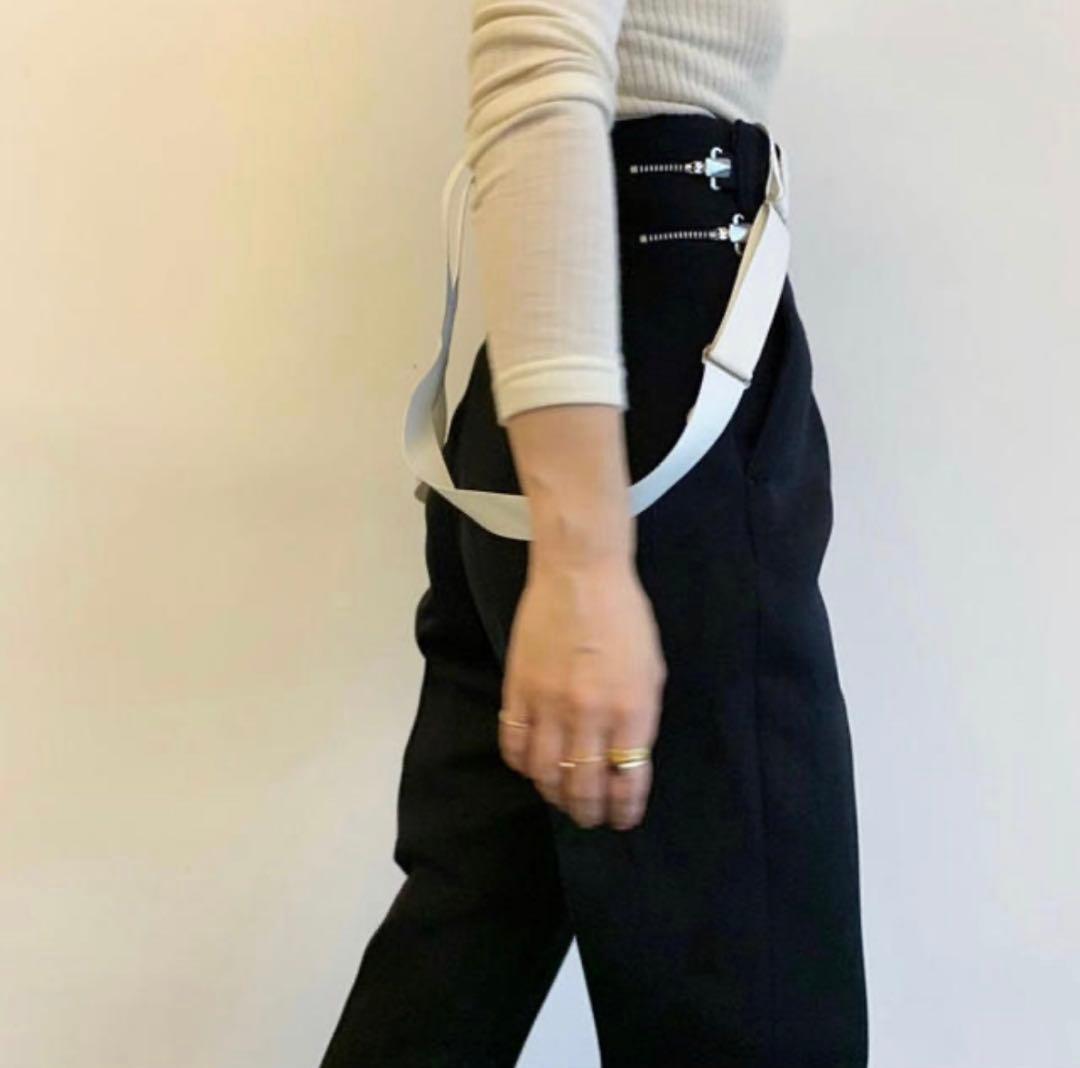 fumika uchida サスペンダーパンツ36 フミカウチダ　黒