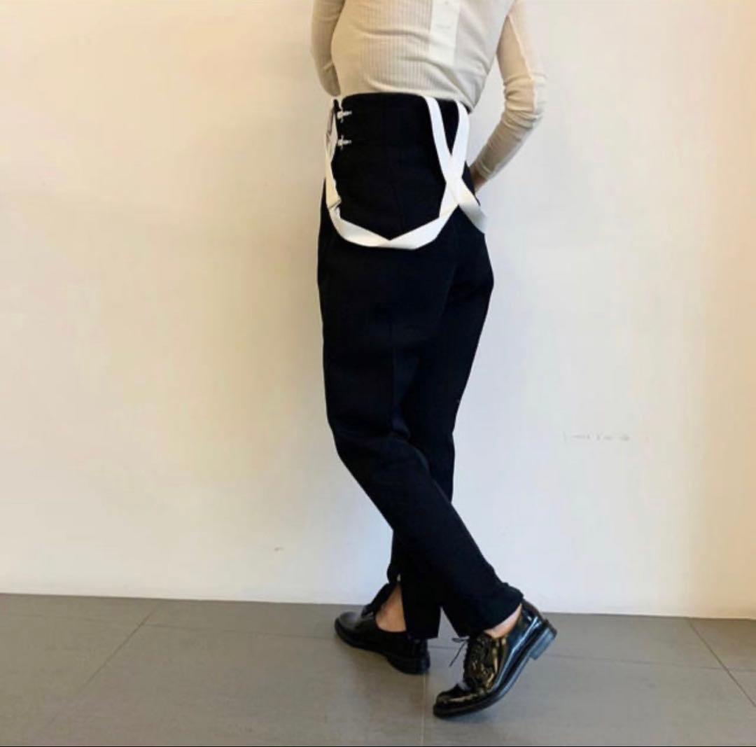 fumika uchida サスペンダーパンツ36 フミカウチダ　黒