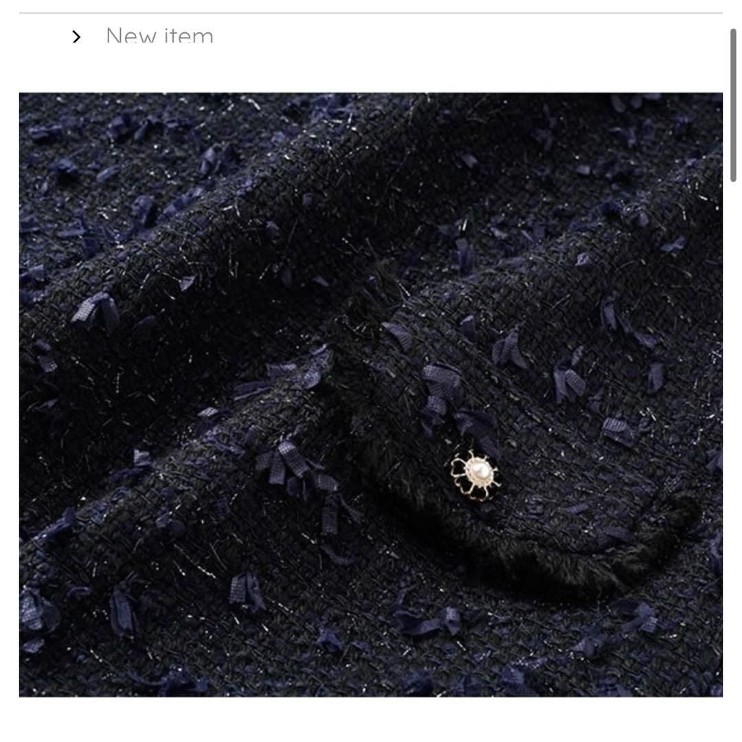 エムボーテ　ツイード フレア　ワンピース　B311