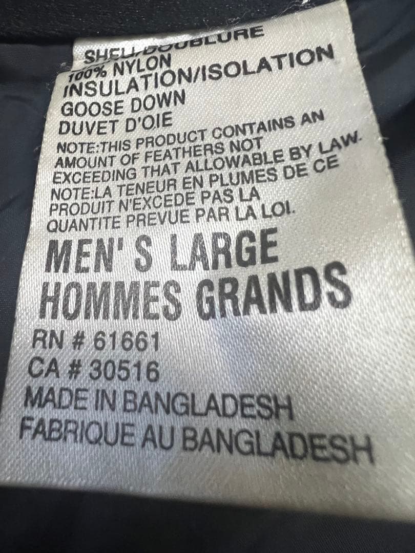 ノースフェイス ヌプシ ダウンジャケット サイズ L ブラック 700FP