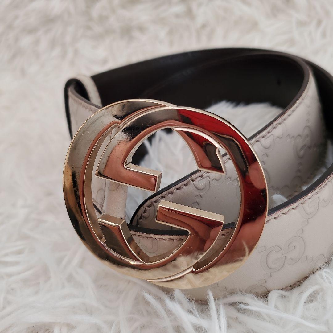 ⭐美品⭐GUCCI インターロッキングG シマ ベルト レディース