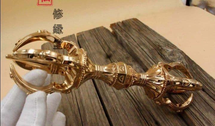 【修縁堂】仏教法具 五鈷杵 寺院用仏具 密教法具 金剛杵