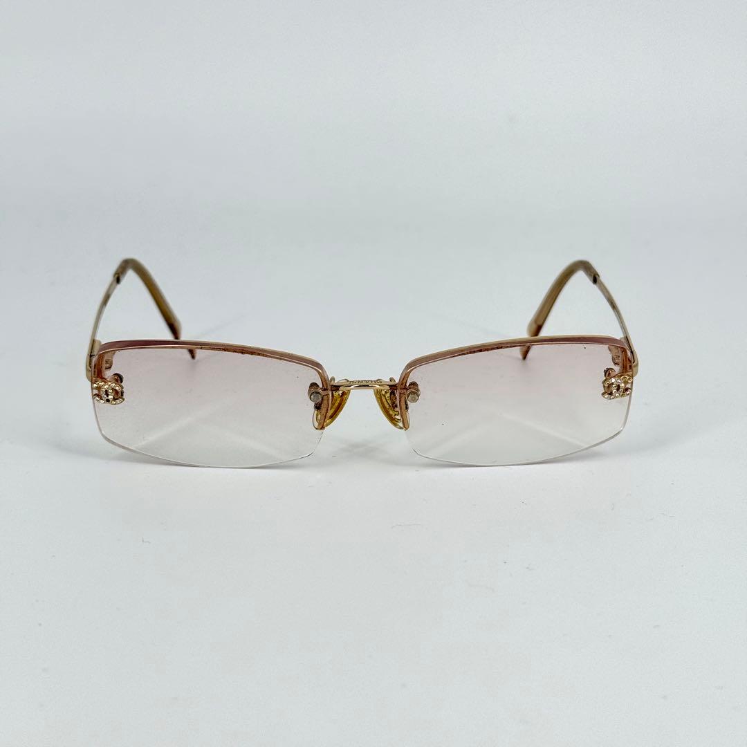CHANEL サングラス 4093-B リムレス y2k メガネ ゴールド