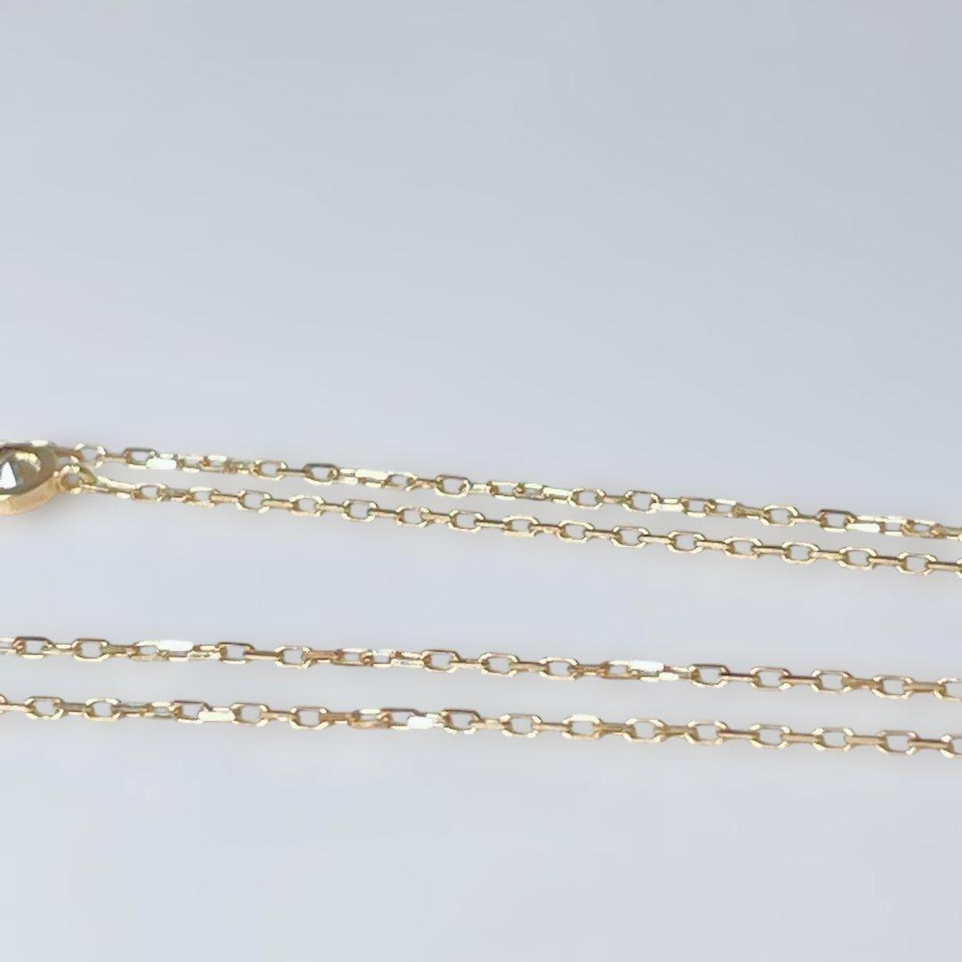 ましろ様:::K18 ネックレス ローズクォーツ ハート ダイヤモンド　バレンタ