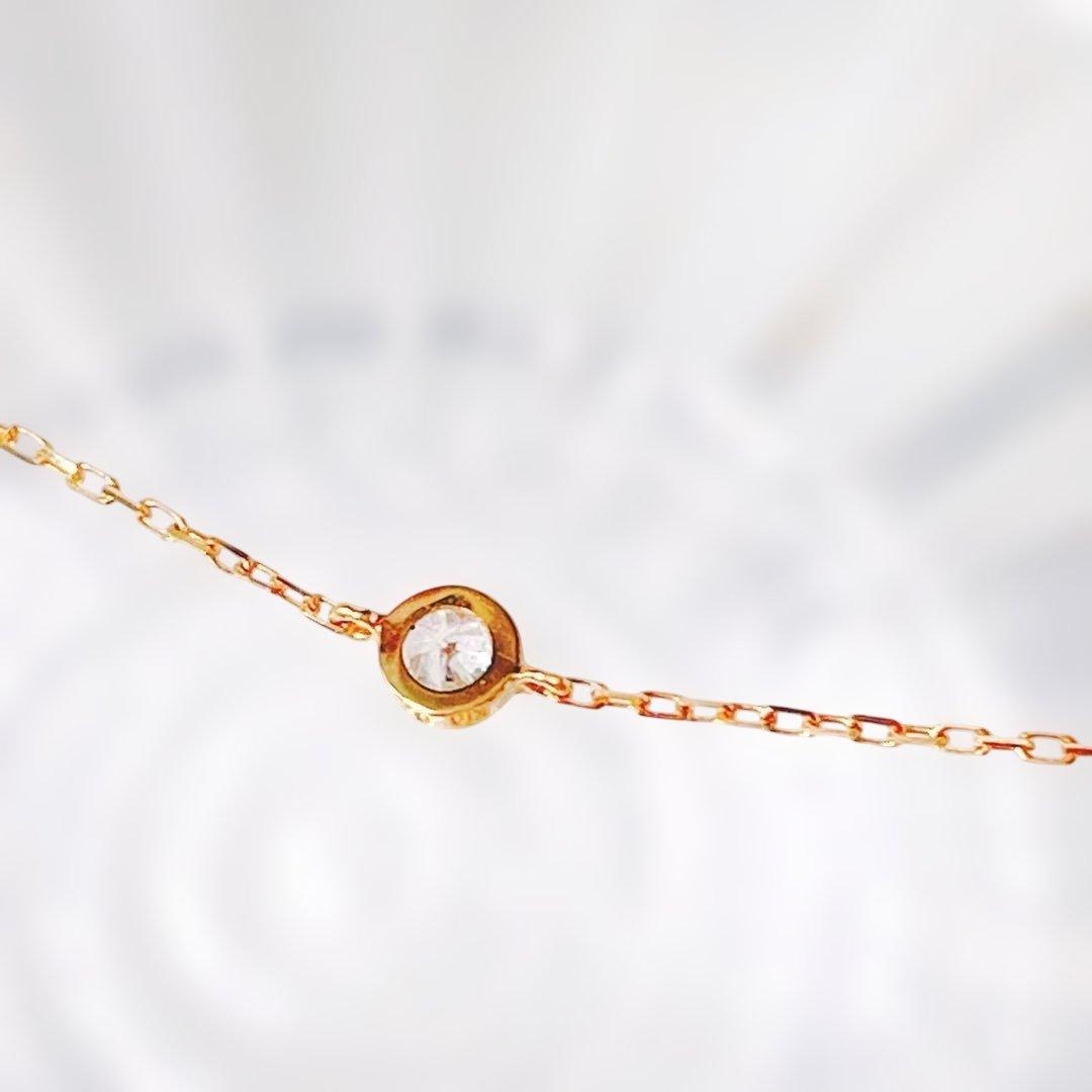 ましろ様:::K18 ネックレス ローズクォーツ ハート ダイヤモンド　バレンタ