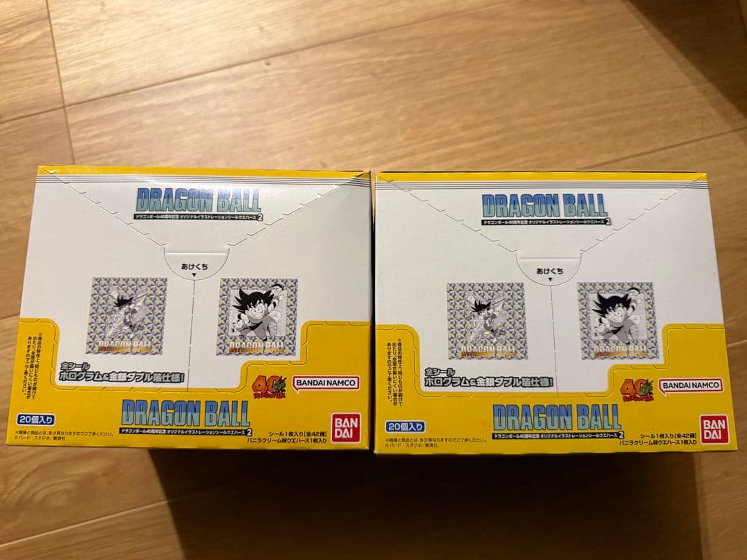 ドラゴンボールウエハース2弾未開封2箱＋1弾シールコンプ＋バインダー