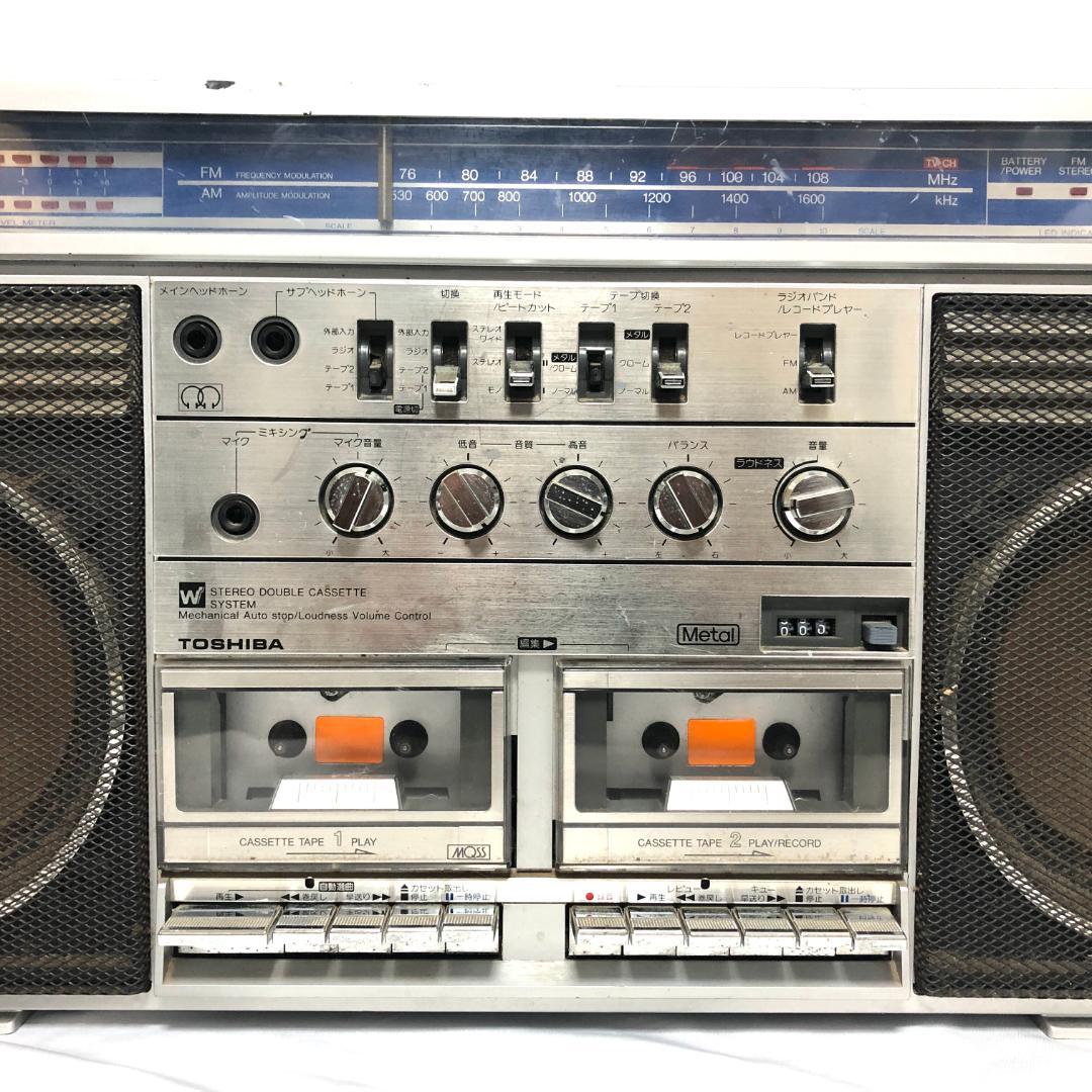 【貴重】 東芝 ステレオラジオカセットレコーダー BOM BEAT RT-S83