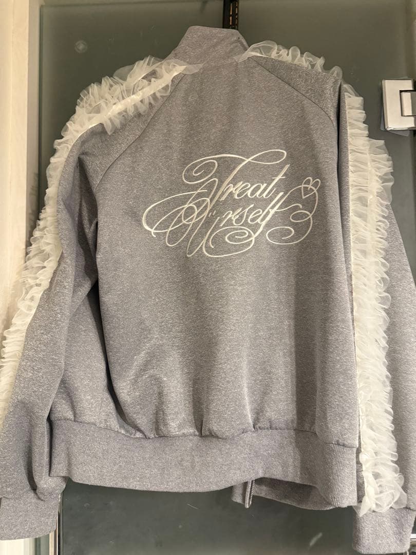ジャケット・アウター treat urself tulle frill jersey