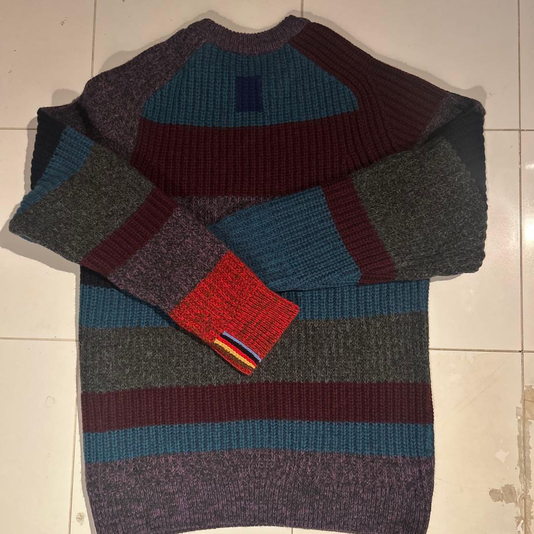 Paul Smith × Barbour ニットセーター マルチカラー
