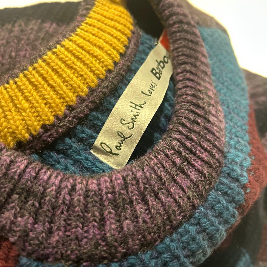 Paul Smith × Barbour ニットセーター マルチカラー