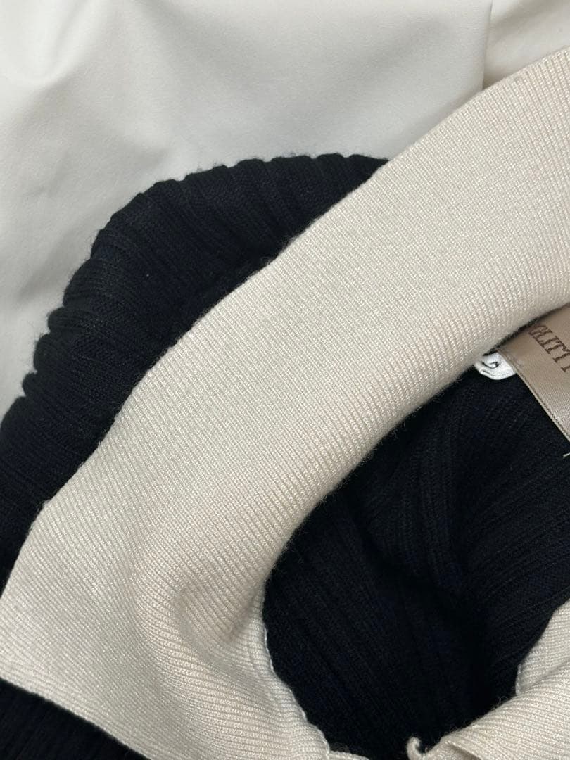 ジャスグリッティー　衿ニットドッキングワンピース　JUSGLITTY 2