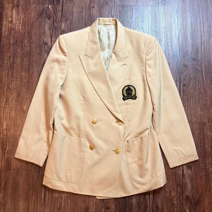【古着】Christian Dior Sports テーラードジャケットベージュ
