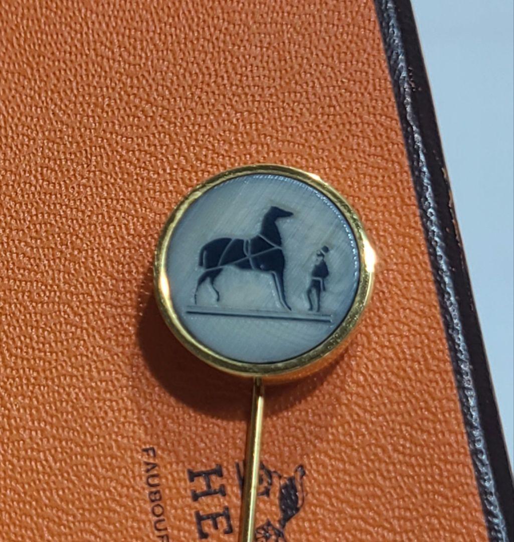 エルメス　ブローチ　チャーム　コロゾ　ゴールド