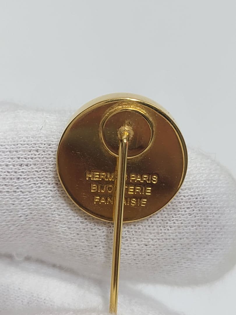 エルメス　ブローチ　チャーム　コロゾ　ゴールド