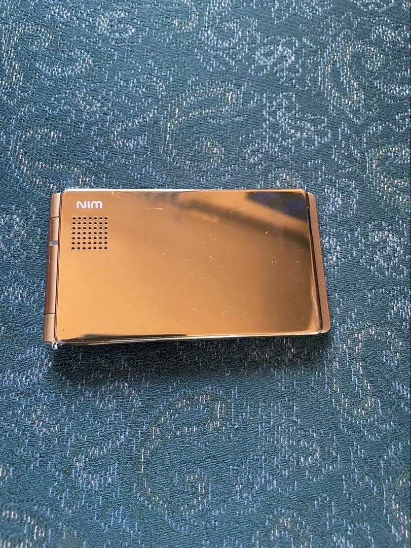 【絶背悠】TOSHIBA au W55T ゴールド折りたたみ式携帯電話本体