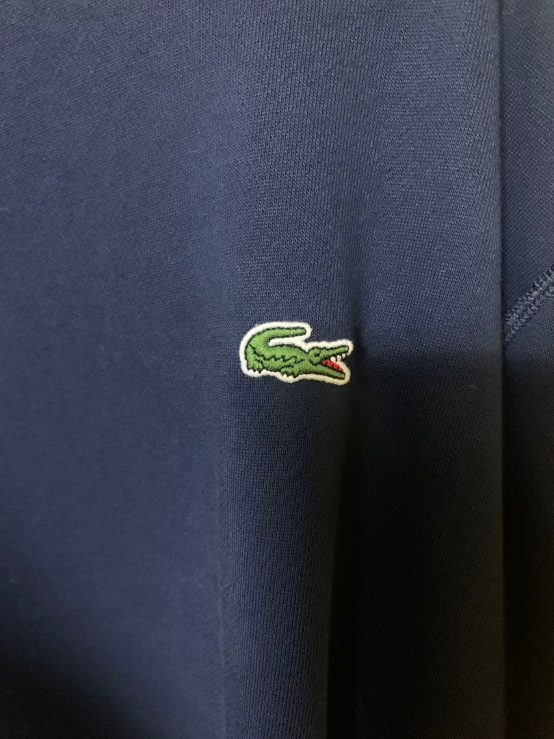 LACOSTE ネイビー クルーネック トレーナー US M FR 4 XL