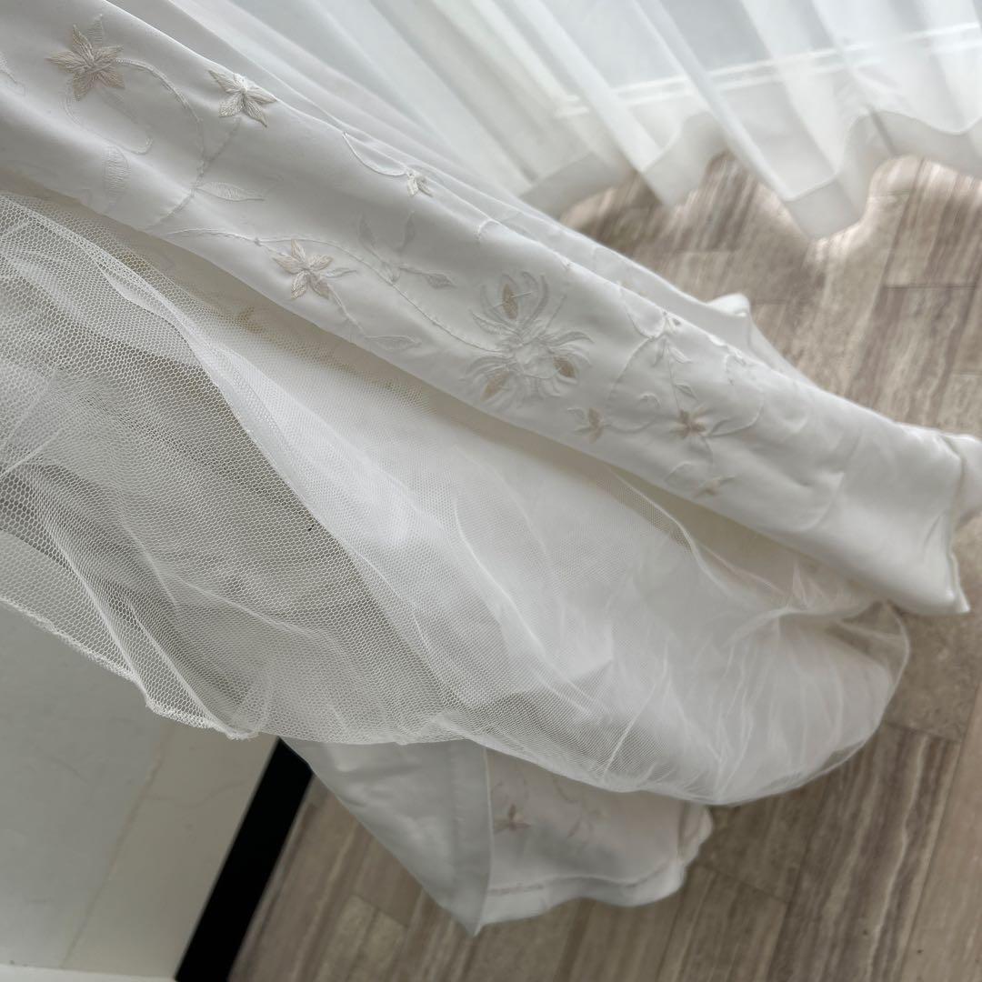 ⬜︎ ウエディングドレス 【21】 matsuo ホルダーネック　花嫁　刺繍