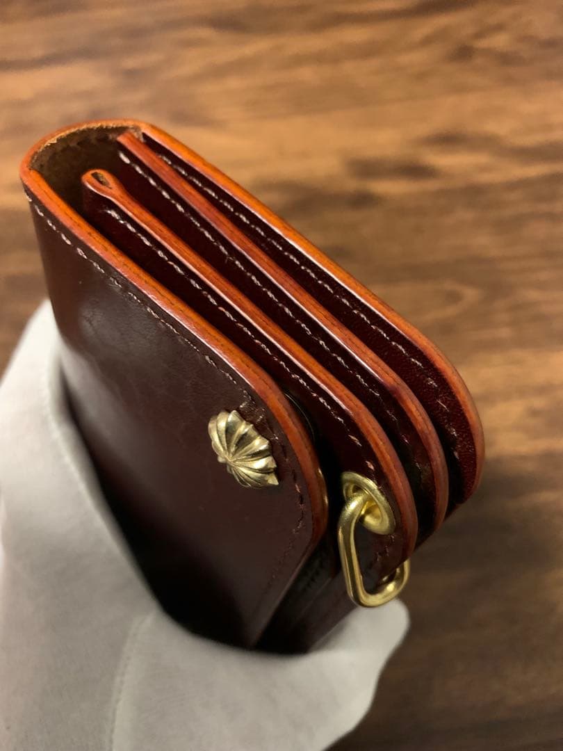 新喜皮革　ホースバット　トラッカーウォレット ミドル　CA008