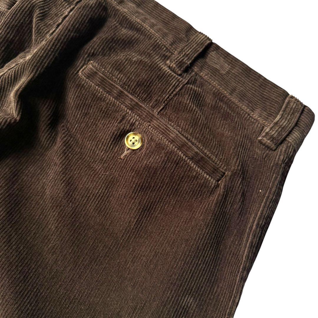 エルエルビーン ワイドコーデュロイパンツ バギーフィット ビンテージ ブラウン