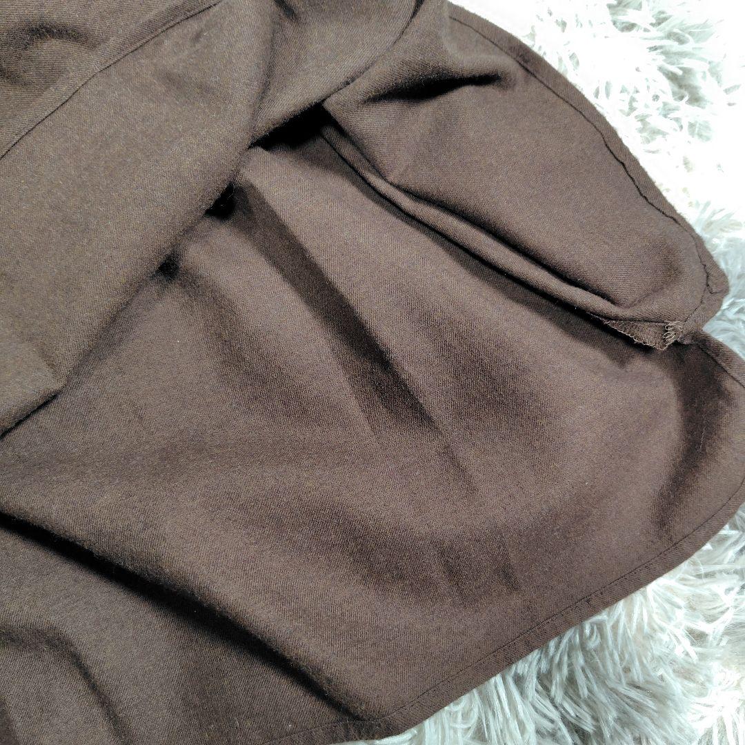 オオカミとフクロウ◎ロングワンピース シャツワンピース 七分袖 ゆったりサイズ