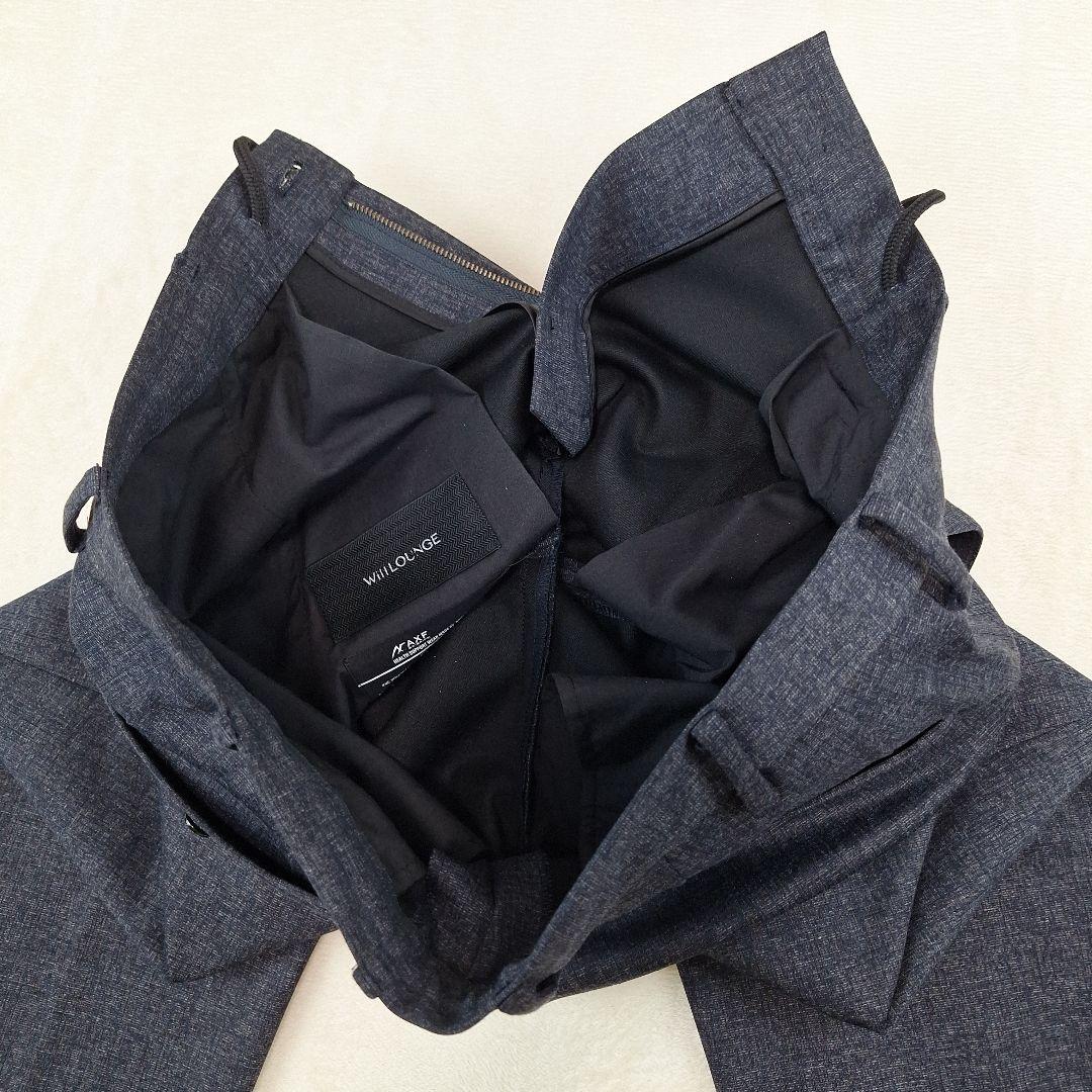 美品✨ナノユニバース　高機能生地AXF　トラベルスーツ　ネイビー　M