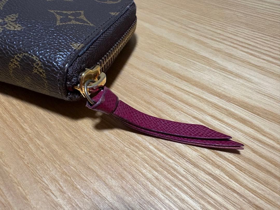 LOUIS VUITTON 長財布 ダークブラウン/ピンク