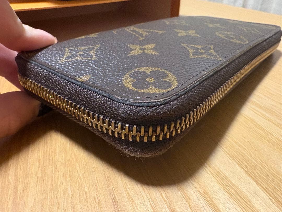 LOUIS VUITTON 長財布 ダークブラウン/ピンク