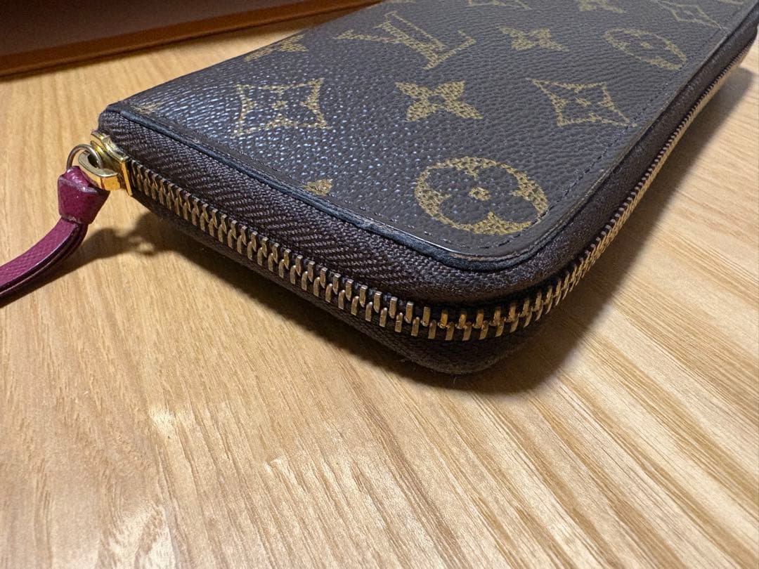 LOUIS VUITTON 長財布 ダークブラウン/ピンク