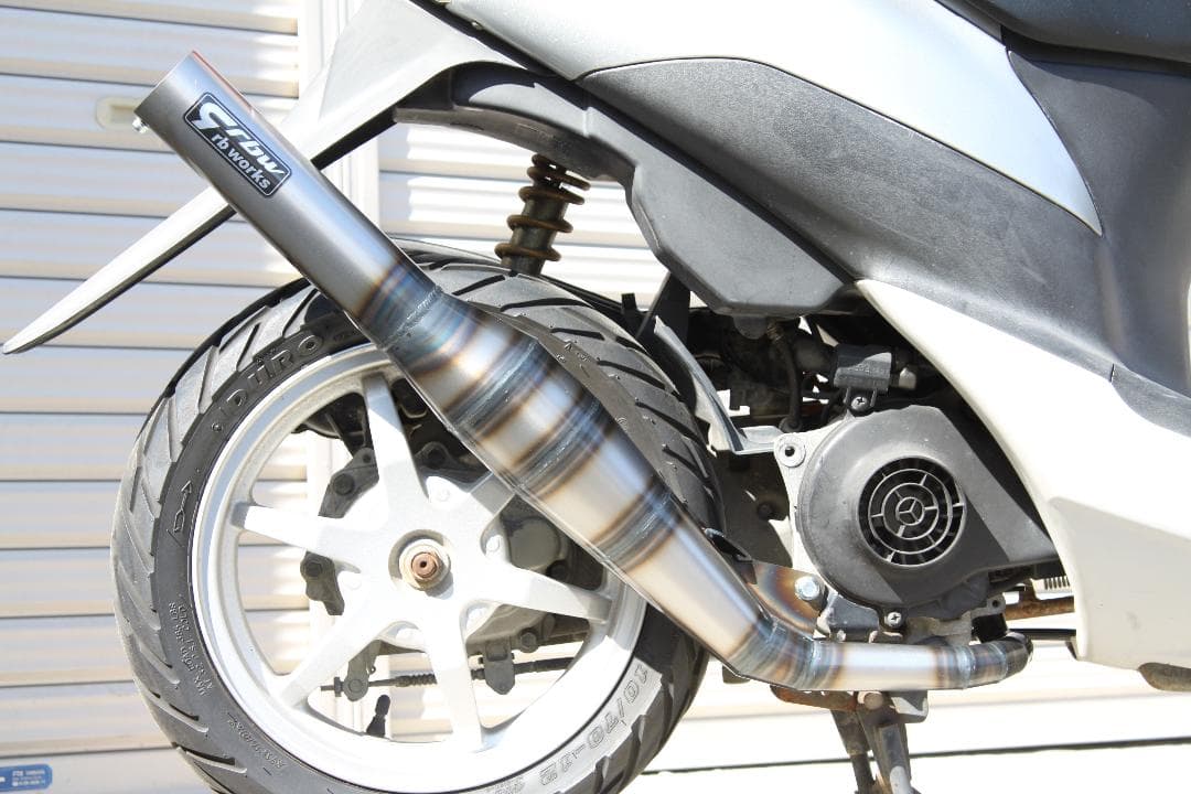 rb-works☆新品☆スズキZZ/レッツⅡ用ショットガンチャンバー(マフラー)