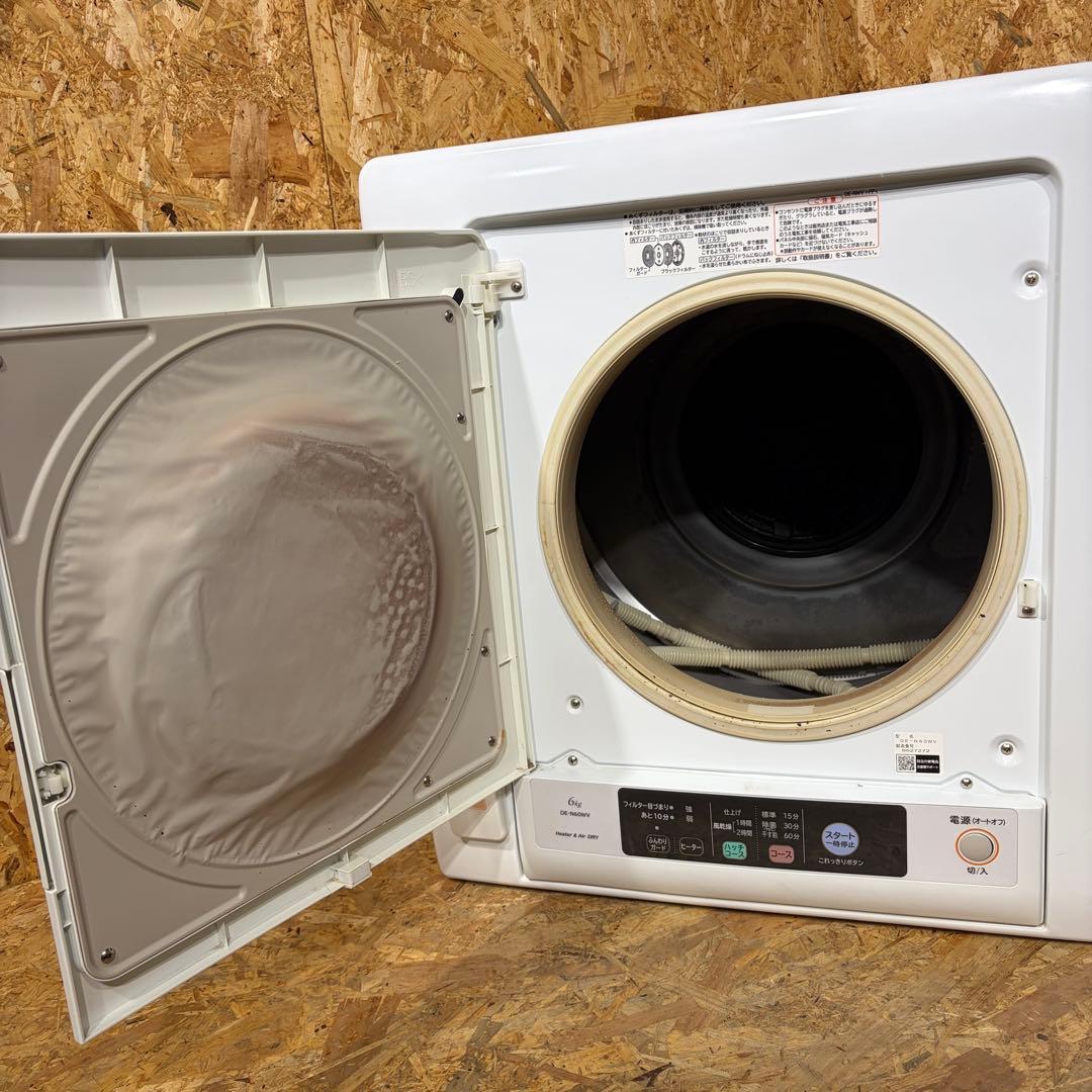 DE-N60WV　衣類乾燥機　6㎏　2019年製　日立　1415