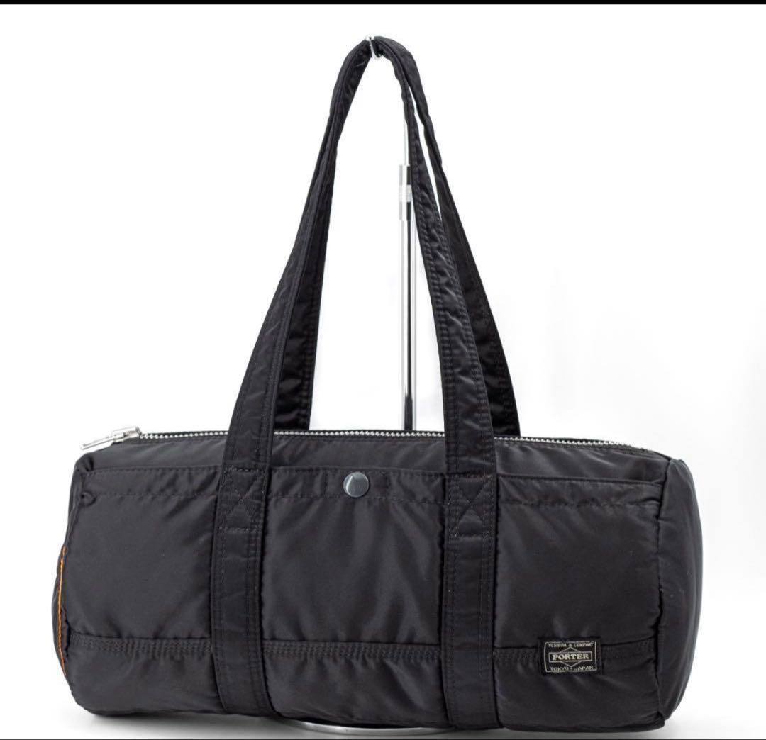 未使用級　ポーター／タンカー　ミニボストンバッグ　ダッフル　ブラック　L